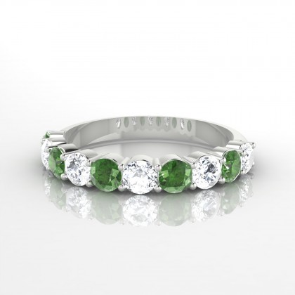 Céleste Alternée Bague Tourmaline en Argent 925