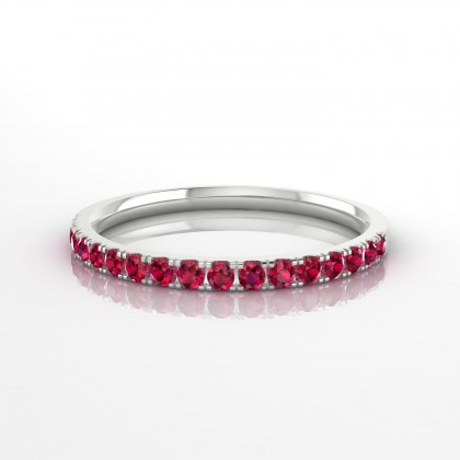 Cohésion Bague Rubis en Argent 925
