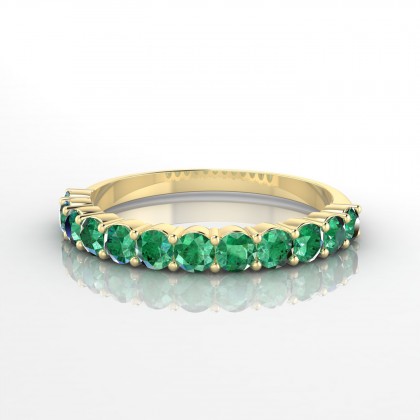 Confidence Bague Emeraude en Or jaune 18k