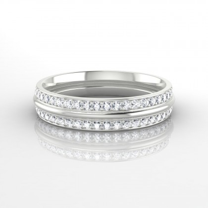 Eblouissante Bague Diamant en Argent 925