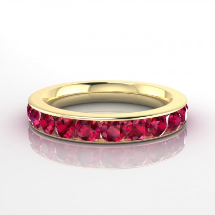 Emouvante Bague Rubis en Or jaune 18k