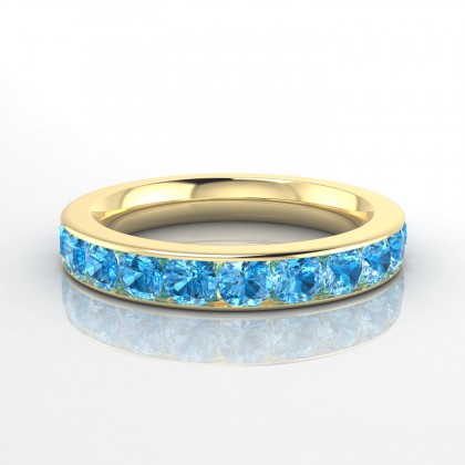 Emouvante Bague Topaze en Or jaune 18k