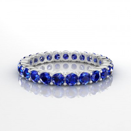 Enchanteresse Bague Saphir en Argent 925