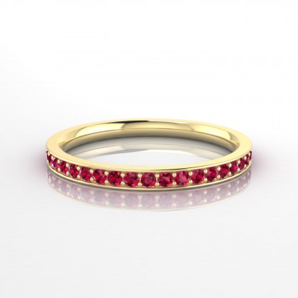 Finalité Bague Rubis en Or jaune 18k