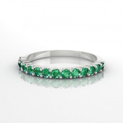 Incandescente Bague Emeraude en Argent 925