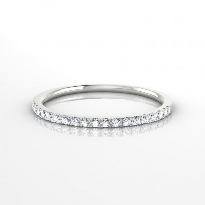 Union Bague Diamant en Or blanc 18k