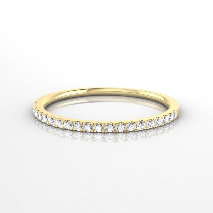 Union Bague Diamant en Or jaune 18k