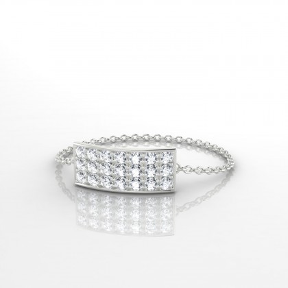 Chaîne Liesse Bague Diamant en Argent 925