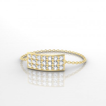 Chaîne Liesse Bague Diamant en Or jaune 18k