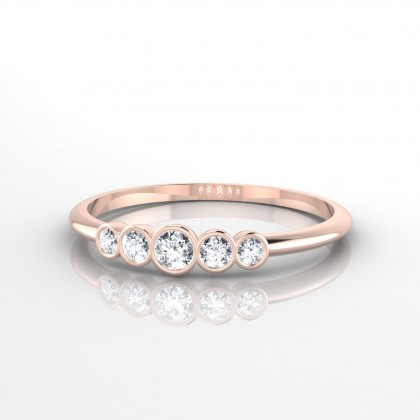 Dionysos Bague Diamant en Or rose 18k