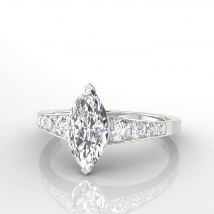 Hermine Bague Diamant en Or blanc 18k