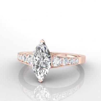 Hermine Bague Diamant en Or rose 18k