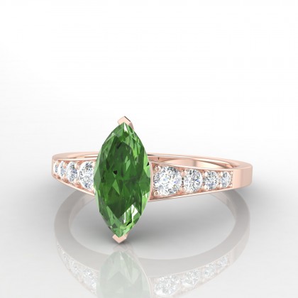 Hermine Bague Tourmaline en Or rose 18k