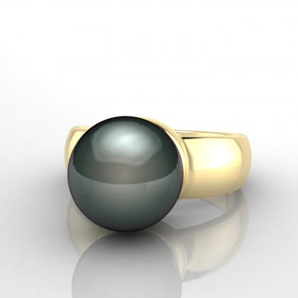 Hitimai Bague Perle de Tahiti en Or jaune 18k
