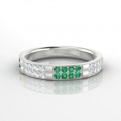 Inégalable Bague Emeraude en Argent 925