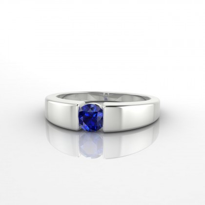 Jasmine Bague Saphir en Or blanc 18k