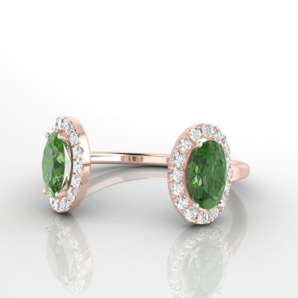 Joséphine Bague Tourmaline en Or rose 18k