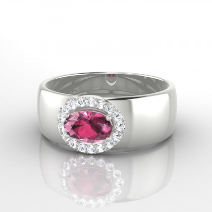 Leonie Solitaire Grenat en Argent 925