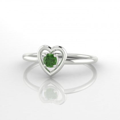 Lina Bague Tourmaline en Argent 925