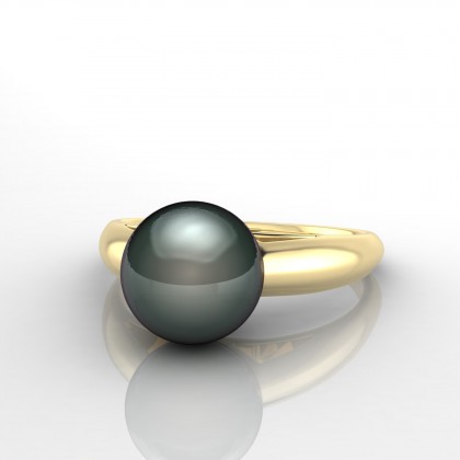 Maevana Bague Perle de Tahiti en Or jaune 18k