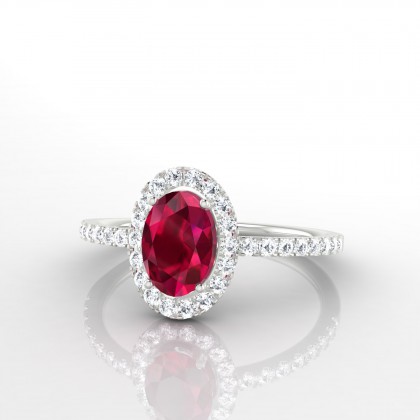 Mariette Solitaire Rubis en Argent 925