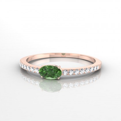 Morphée Bague Tourmaline en Or rose 18k
