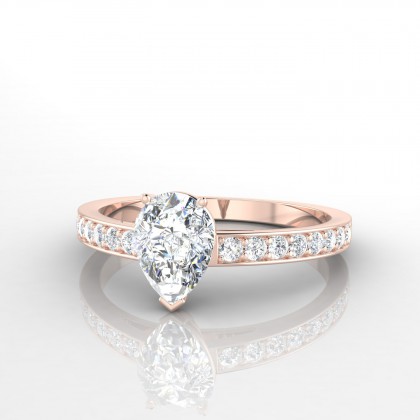 Nadine Bague Diamant en Or rose 18k