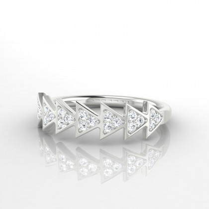 Ode Bague Diamant en Or blanc 18k