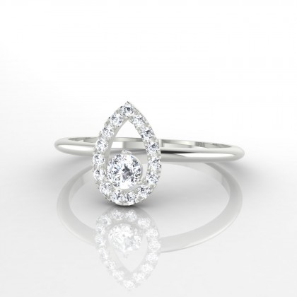 Odette Bague Diamant en Or blanc 18k