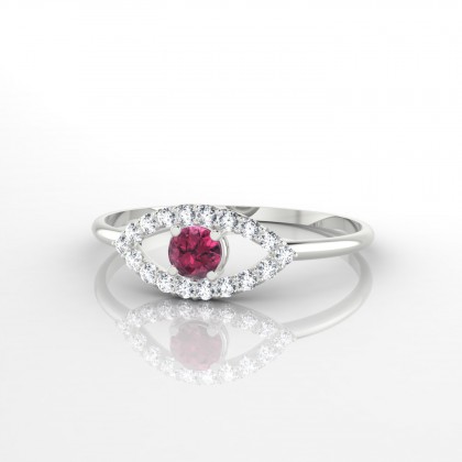 Persia Bague Grenat en Argent 925