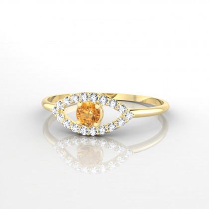 Persia Bague Citrine en Or jaune 18k