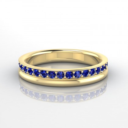 Renversante Bague Saphir en Or jaune 18k