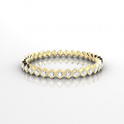 Sofia Bague Diamant en Or jaune 18k