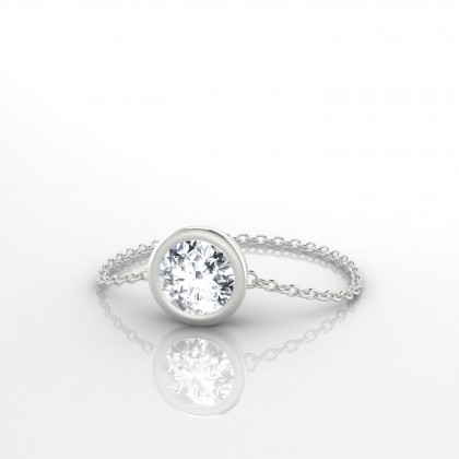 Chaîne Songe Bague Diamant en Argent 925