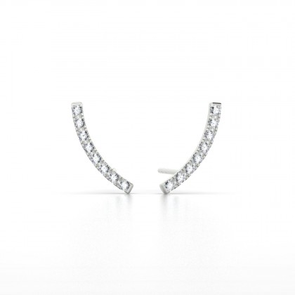 Actaée Boucles d'oreilles Diamant en Argent 925