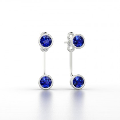 Calliope Boucles d'oreilles Saphir en Argent 925