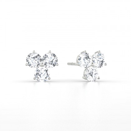 Irène Boucles d'oreilles Diamant 0,60 carat en Argent 925