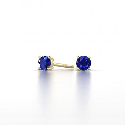 Léonise Boucles d'oreilles Saphir en Or jaune 18k