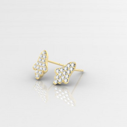 Nour Boucles d'oreilles Diamant en Or jaune 18k