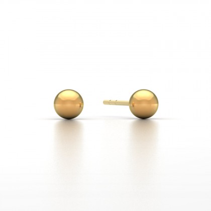 Teora Boucles d'oreilles Perle d'eau douce Dorée en Or jaune 18k