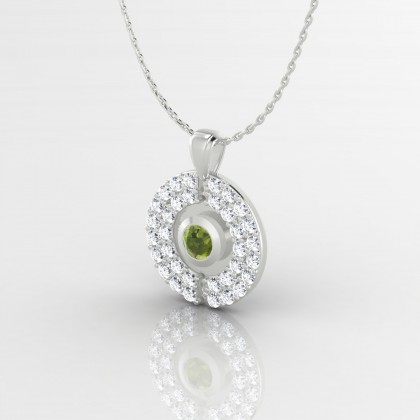 Annabella Pendentif Péridot en Argent 925