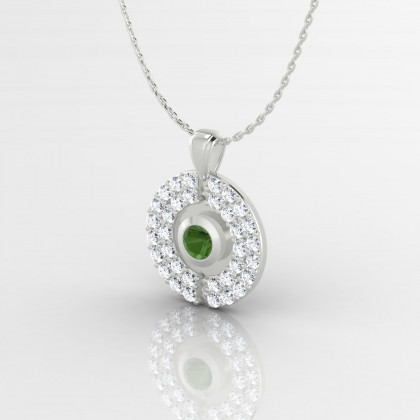 Annabella Pendentif Tourmaline en Argent 925