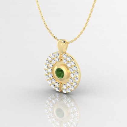 Annabella Pendentif Tourmaline en Or jaune 18k
