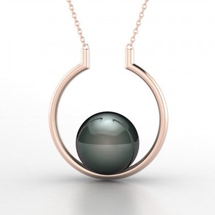 Artémis Pendentif Perle de Tahiti en Or rose 18k