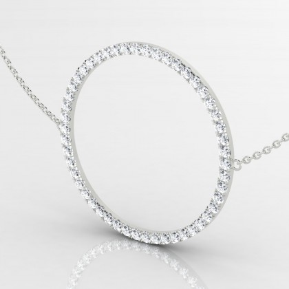 Cycle Pendentif Diamant en Argent 925