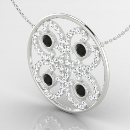 Elixir Pendentif Diamant noir en Argent 925