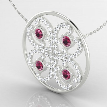 Elixir Pendentif Grenat en Argent 925