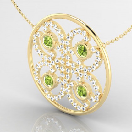 Elixir Pendentif Péridot en Or jaune 18k