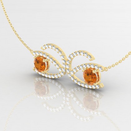 Hédonie Pendentif Citrine en Or jaune 18k