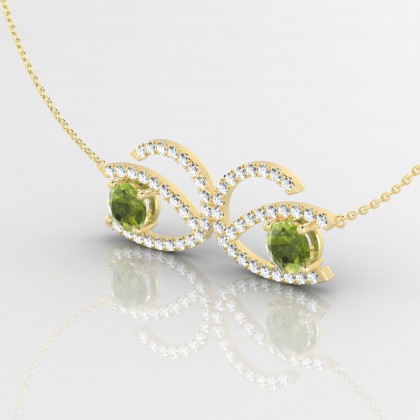 Hédonie Pendentif Péridot en Or jaune 18k